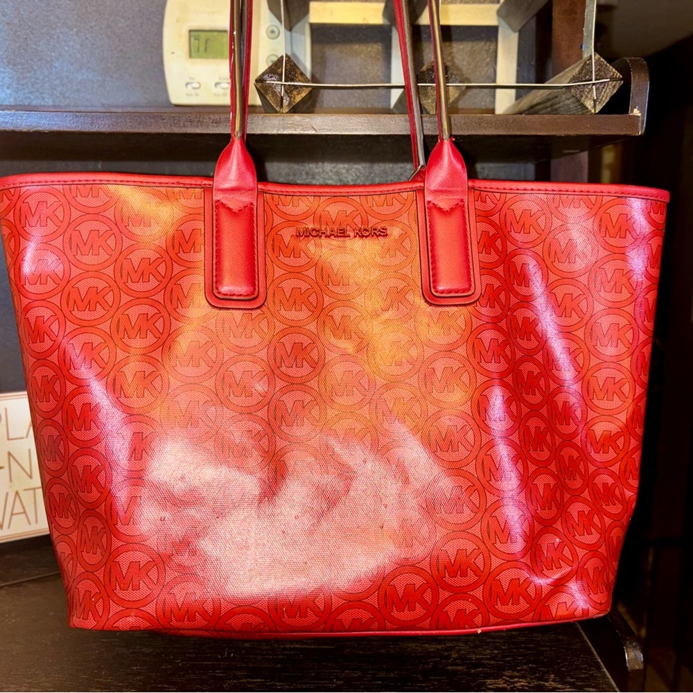 Red Michael Kors Tote bag